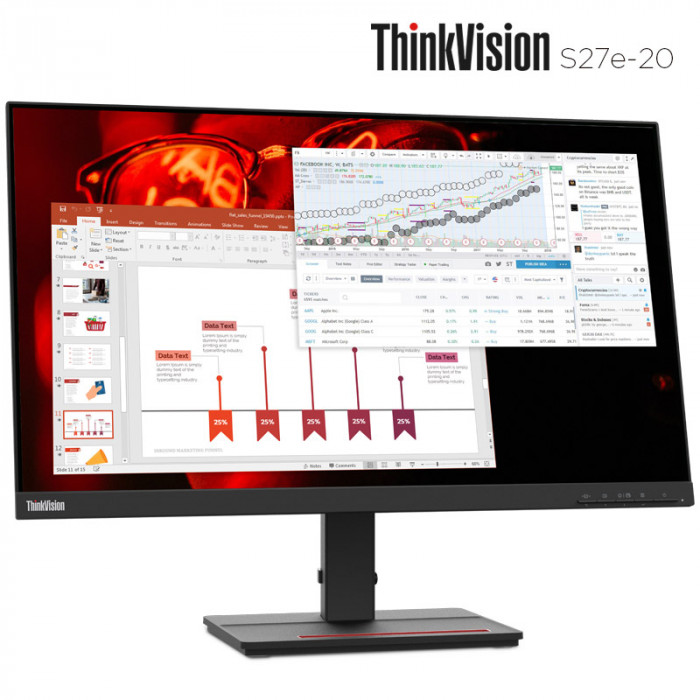 Monitor Lenovo ThinkVision S27e-20 S27e20 27\