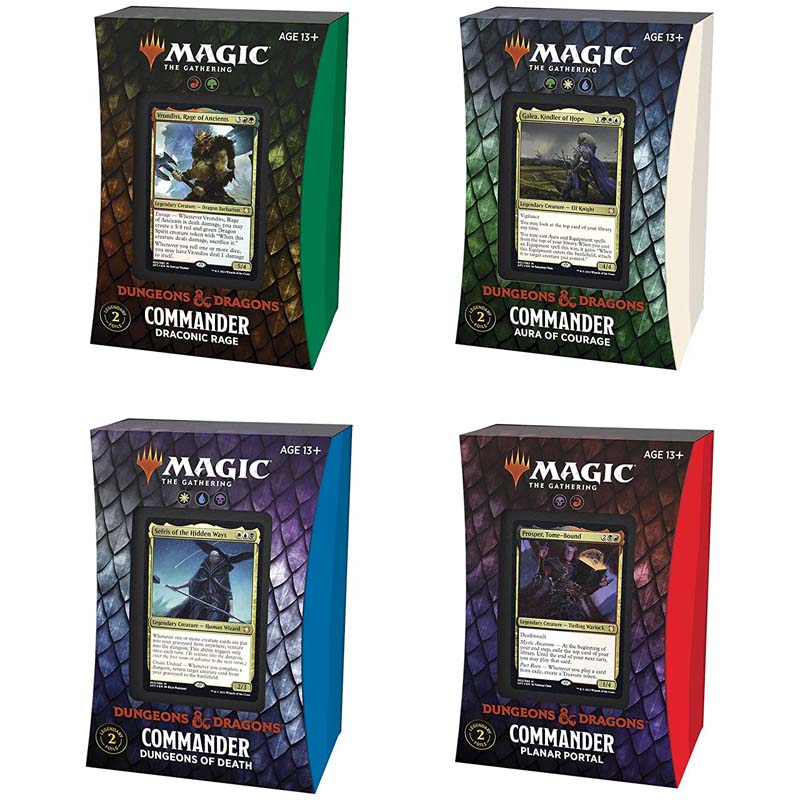 Magic The Gathering - Adventures in the Forgotten Realms Commander Deck Set of 4