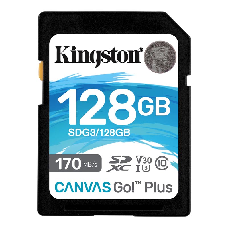 Kingston Canvas Go! Plus Tarjeta SDXC 128GB Clase 10 UHS-I U3 V30