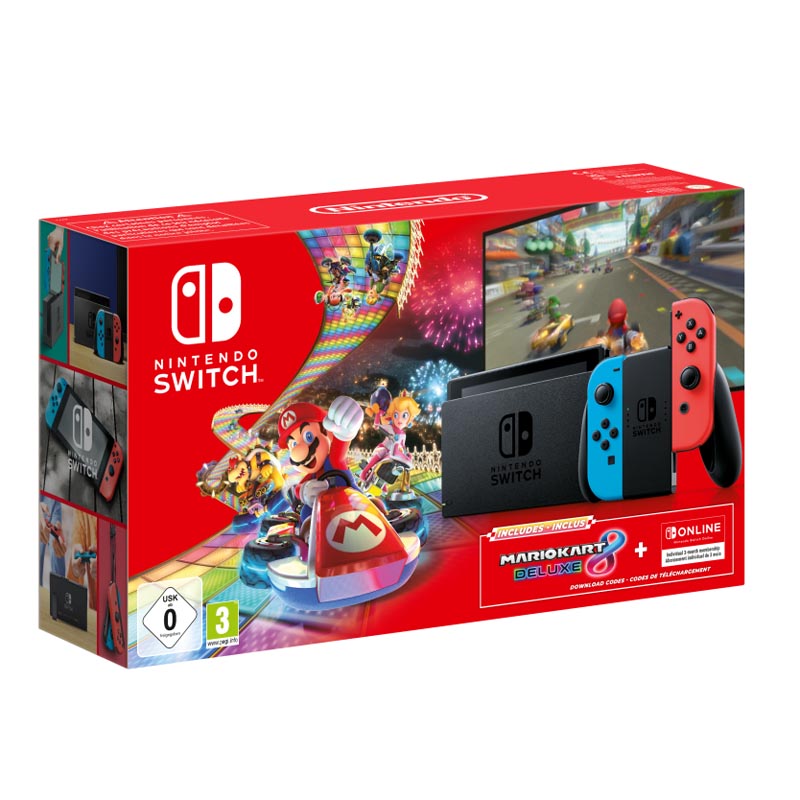 Nintendo Switch + Mario Kart 8 Deluxe + 3 Meses Nintendo Switch Online