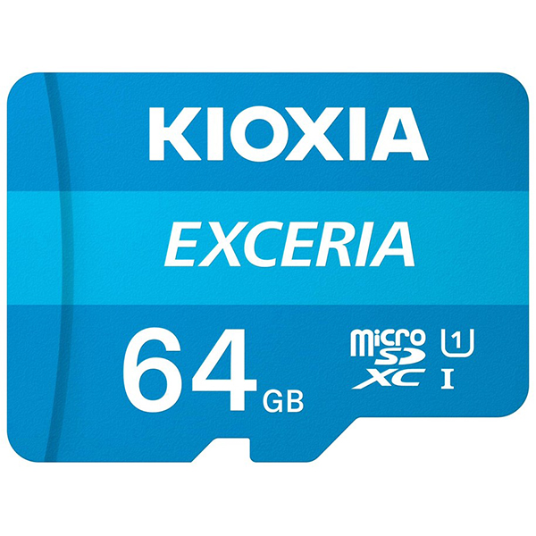 Tarjeta MicroSDXC 64GB Clase 10 UHS-I Kioxia Exceria c/Adaptador