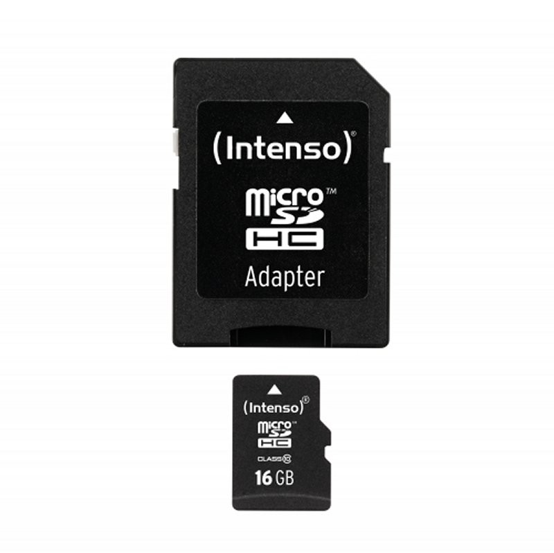 Tarjeta MicroSDHC 16GB Clase 10 Intenso 3413470 - c/adapt