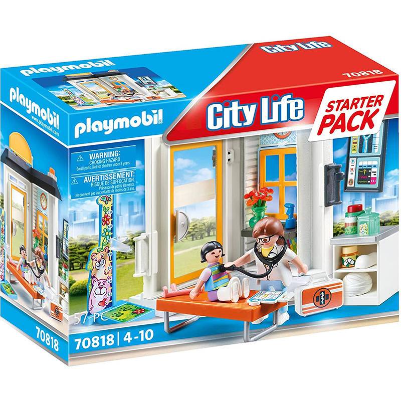 PLAYMOBIL 70818 City Life, Starter Pack Pediatra