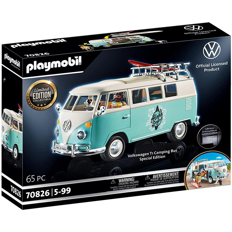 PLAYMOBIL 70826 Volkswagen 70826 VW T1 Camping Bus Edición Especial
