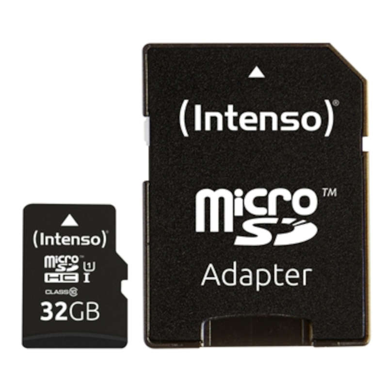 Tarjeta MicroSDHC 16GB Clase 10 UHS-I Intenso Premium (Adapt)
