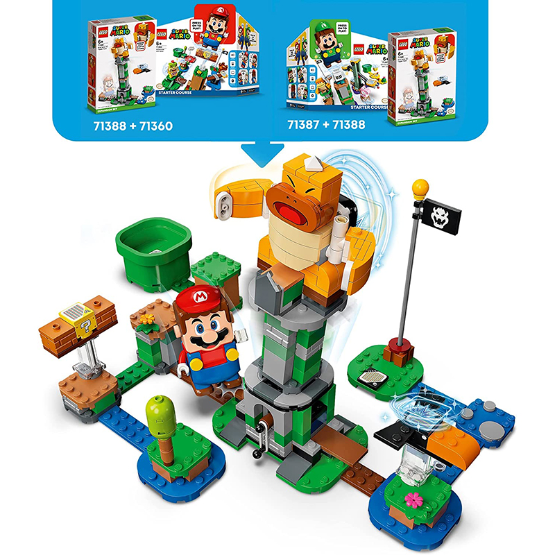 LEGO 71388 Super Mario Set de Expansión: Torre bamboleante del Hermano Sumo Jefe