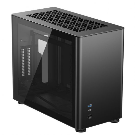 Caja PC Jonsbo A4 Mini-ITX Cristal Templado Negro