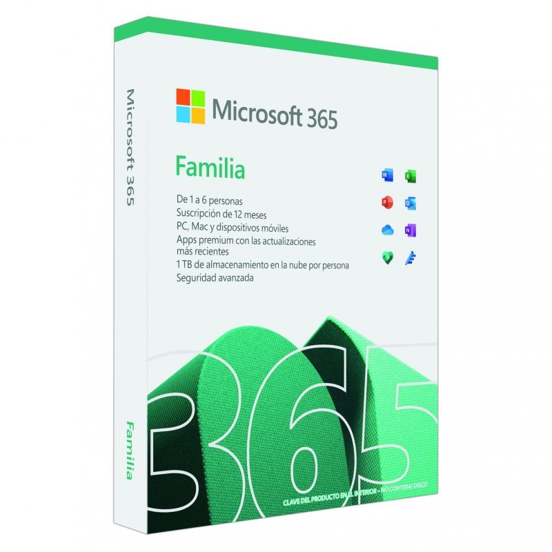 Microsoft 365 Familia 12 Meses 6 Usuarios