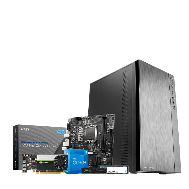 PC ARCH LITE - Intel Core i5-12400F 8GB 500GB SSD QUADRO T400