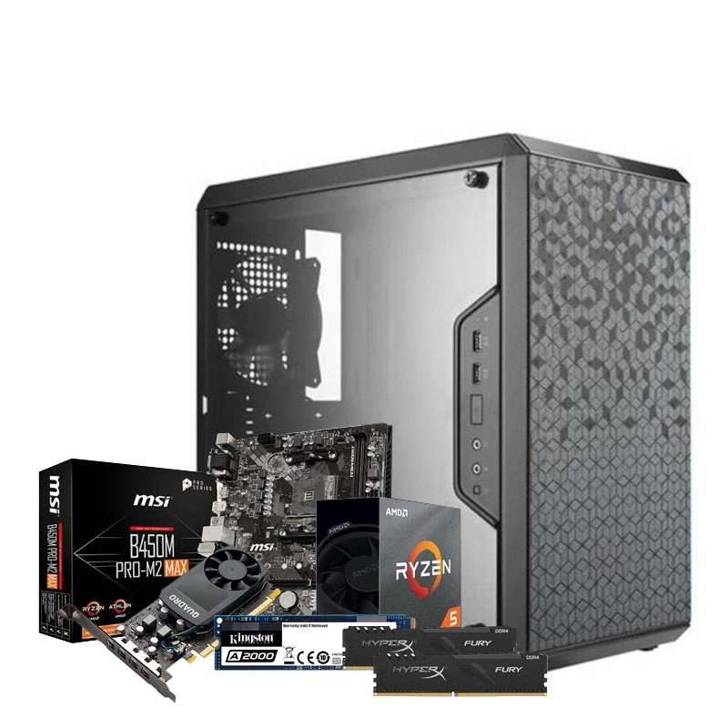 PC ARCH PLUS - AMD Ryzen 5 3600 16GB 1TB SSD QUADRO P1000