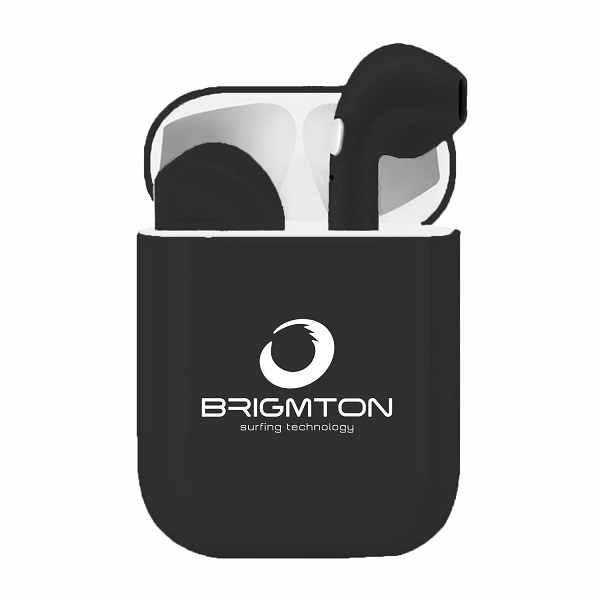 Auriculares Bluetooth con Base de Carga Brigmton BML-18 Negro