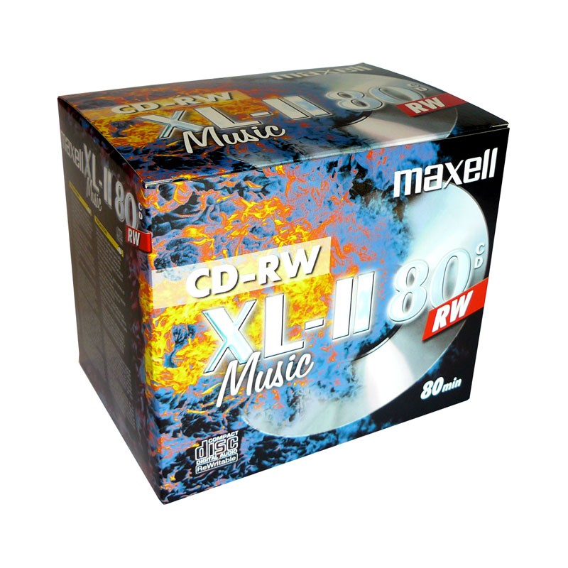 CD-RW Audio Maxell Music XL-II 80 Caja Jewel pack 10 uds