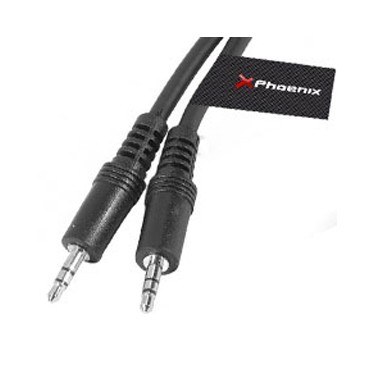 Cable de Audio Jack Estereo 3.5mm M-M Phoenix 3mtrs