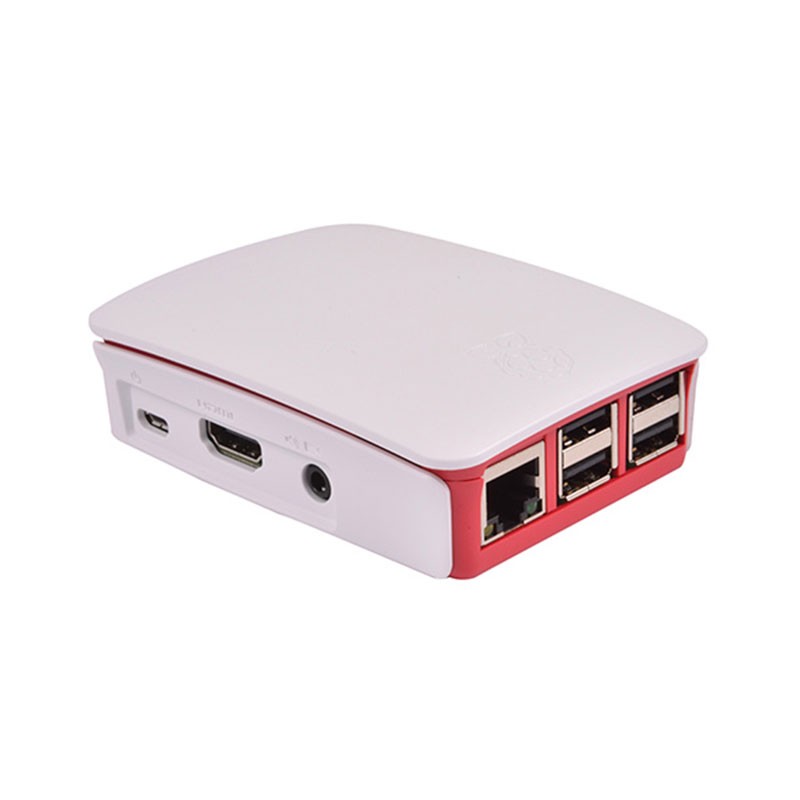 Raspberry Caja Oficial para Pi 3 y Pi 3 Modelo B Blanco/Rojo