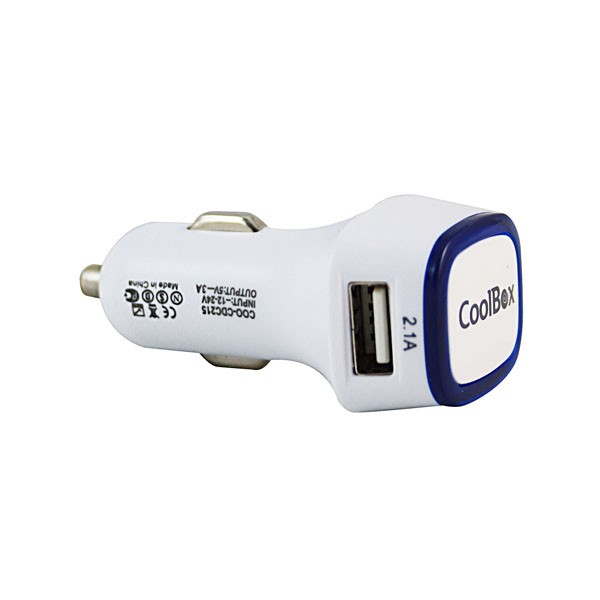 Cargador de Coche con 2 x USB 3.1A CoolBox CDC215