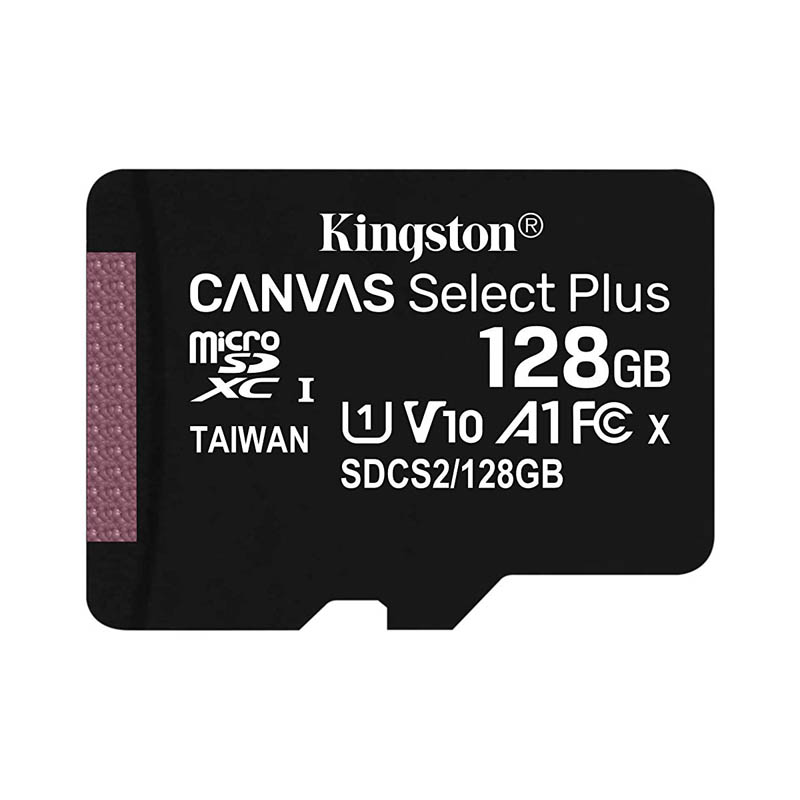 Tarjeta MicroSDXC 128GB Clase 10 UHS-I V10 Kingston Canvas Select Plus sin Adap