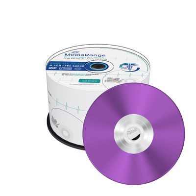 DVD-R 16X MediaRange Medical Line Inkjet Printable Tarrina 50 uds