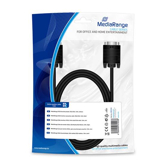 MediaRange - Cable S-VGA Macho / Macho 1.8 mts