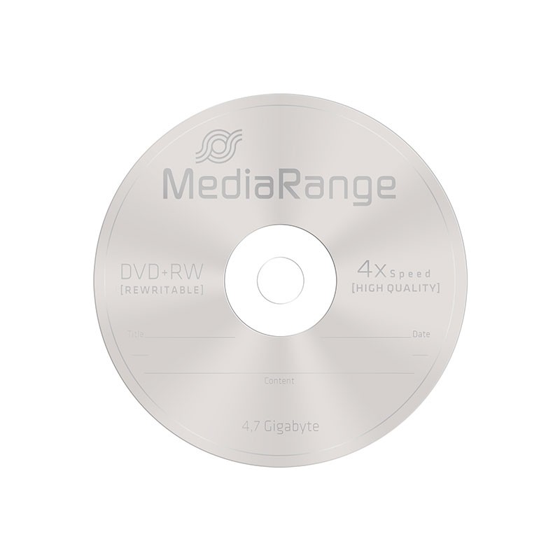 DVD+RW 4x MediaRange Caja Slim 5 uds