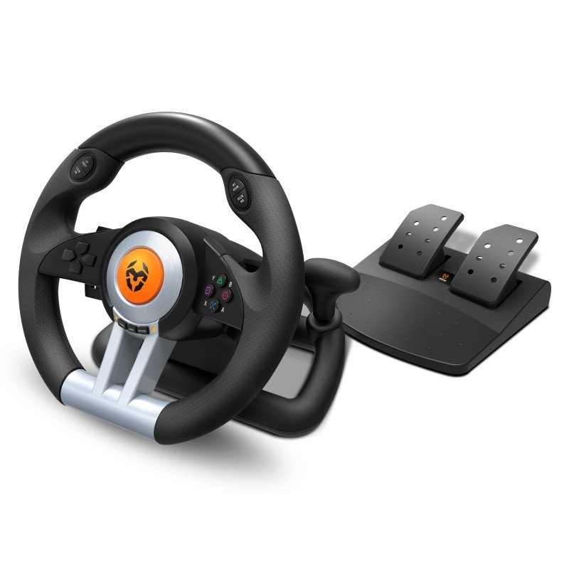 Volante + Pedales Krom K-Wheel PC / PS3 / PS4 / XBOX ONE