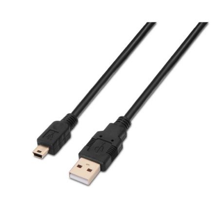 CABLE USB 2.0 AISENS A101-0023 - CONECTORES USB TIPO A MACHO/ USB TIPO MINI B MA