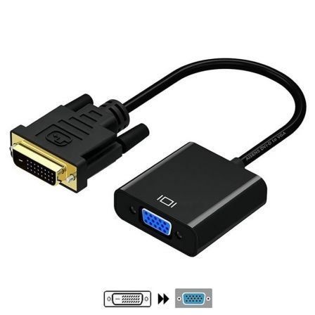 ADAPTADOR DVI 24+1/M A VGA HDB15/H  AISENS A147-0352 - CONECTORES DVI 24+1 MACHO