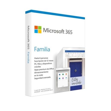 Microsoft 365 Familia 6 usuarios / 12 meses de suscripción