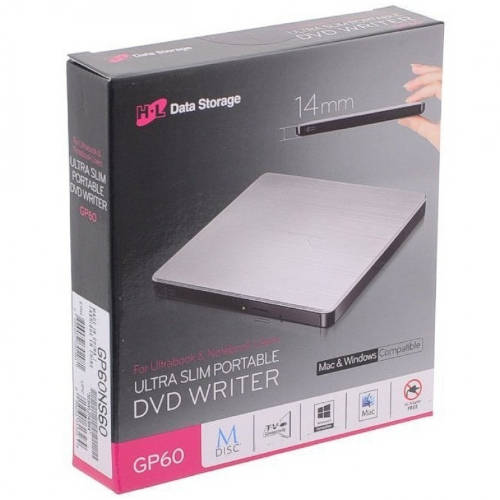 Grabadora DVD Externa LG GP60NS60 PLATA