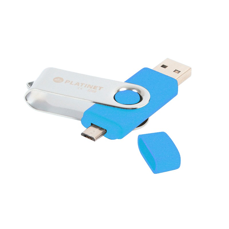 Pendrive 32GB Platinet BX-Depo OTG con micro USB Azul