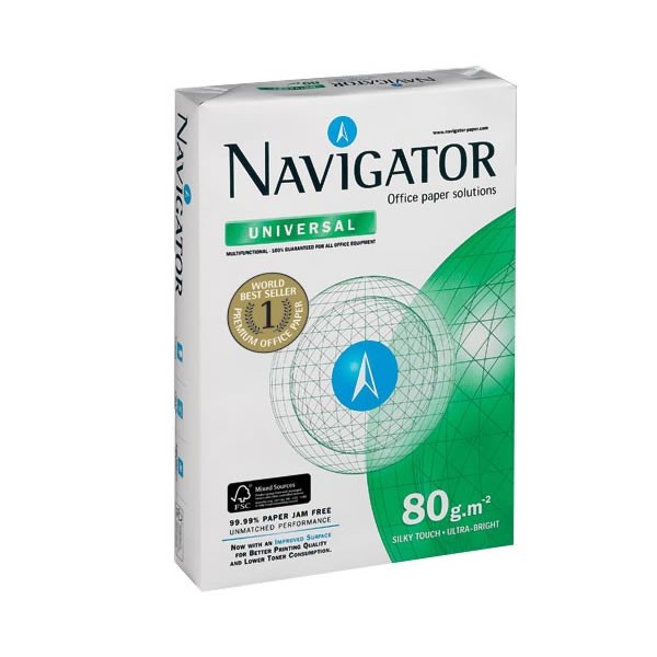 Papel Blanco Navigator Universal DIN-A4 80g pack 500 pcs
