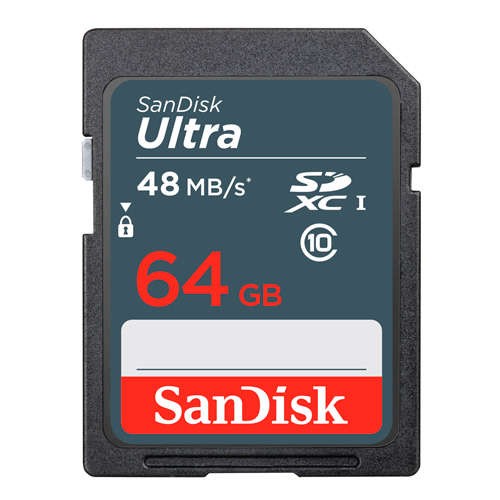 Sandisk Ultra SDSDUNB-064G-GN3IN Tarjeta SDXC 64GB Clase 10 UHS-I 48MB/s