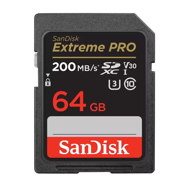 Sandisk Extreme Pro SDSDXXU-064G-GN4IN Tarjeta SDXC 64GB C10 U3 V30 - 200MB/s