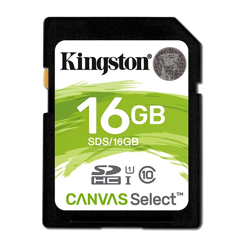 Kingston Canvas Select Tarjeta SDHC 16GB C10 UHS-I 80 MB/s