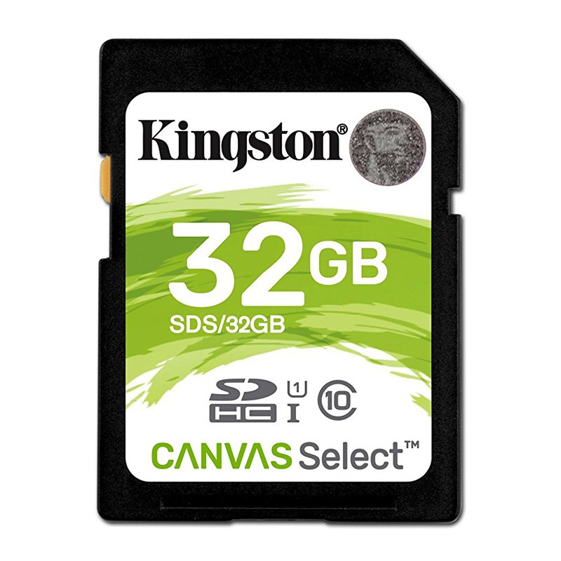 Kingston Canvas Select Tarjeta SDHC 32GB C10 UHS-I 80 MB/s