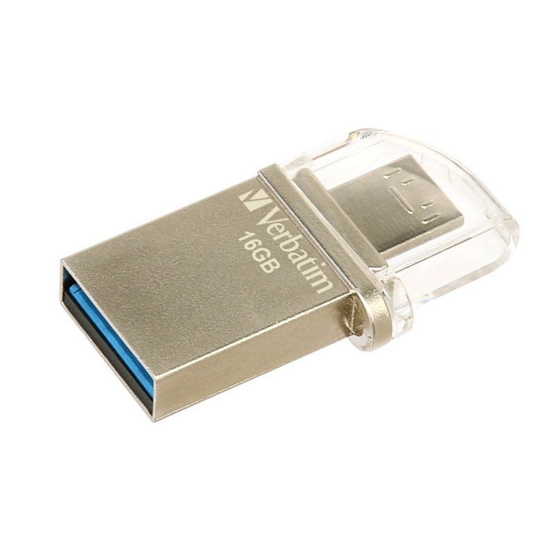 Pendrive 16GB con MicroUSB Verbatim Dual (USB 3.0)