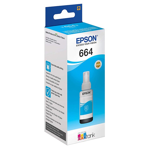 Epson 664 EcoTank Cyan Botella Tinta Original (70ml)